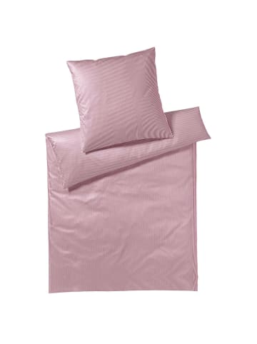 Elegante Bettwäsche Hamburger Streifen in bordeaux