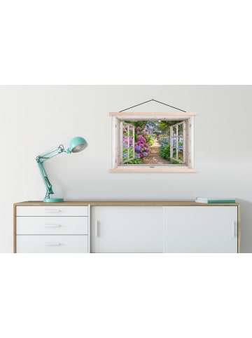 MuchoWow Poster mit Leiste Blumengarten  (BxH)