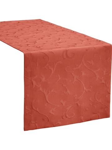 Erwin Müller Jacquard, Baumwollmischung Tischläufer Düsseldorf in terra