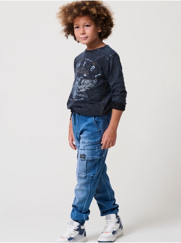 KOROSHI Strick-Jeans-Jogginghose für Jungen in blau