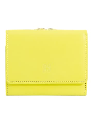 DuDu Corsica Geldbörse RFID Schutz Leder 11 cm citrus yellow