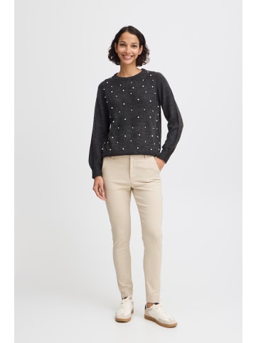 b. young Strickpullover BXOKAMA Regular fit in Dark Grey Melange