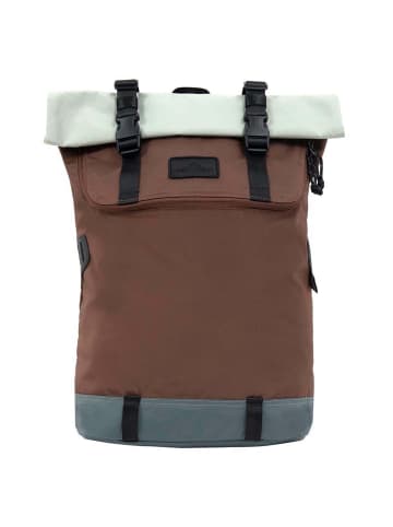 Doughnut Christopher Go Wild 18 - Rolltop Rucksack 45 cm (black x brown) in grey x brown