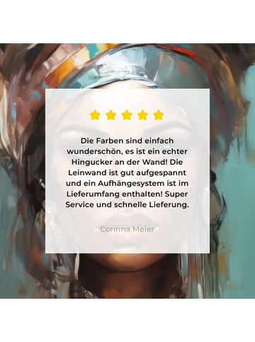 MuchoWow Leinwand bilder Abstraktes Porträt (BxH)