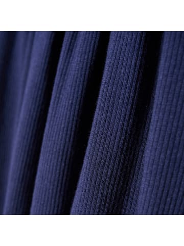 Minymo Jerseykleid MI LS Rib Girl in Blau