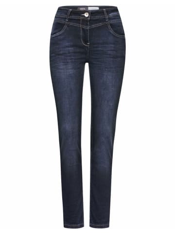 Cecil Slim Fit Jeans für Damen in dunkel-blau