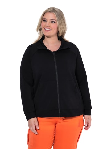 MIAMODA Sweatjacke in schwarz