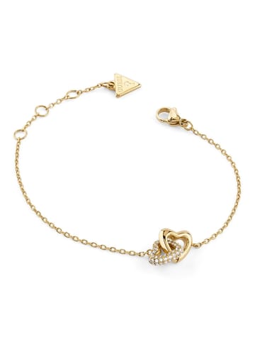 Guess Damen-Armband Herzen Goldfarben