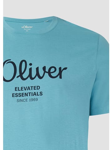 s.Oliver T-Shirt in 66D1_türkisblau