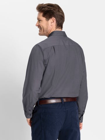 WITT WEIDEN Langarm-Hemd in anthrazit