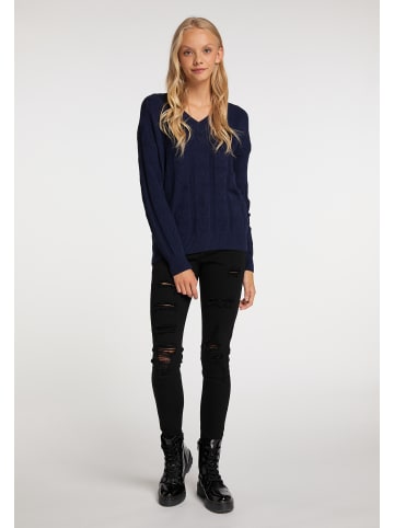 myMo Damen Strickpullover in Marine
