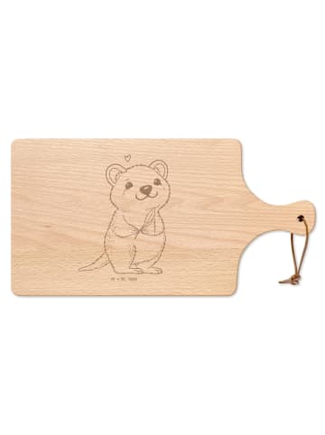 Mr. & Mrs. Panda Schneidebrett Quokka Happy ohne Spruch in Transparent
