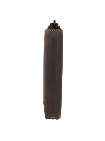 Greenburry Tornado Geldbörse RFID Schutz Leder 10 cm teak brown