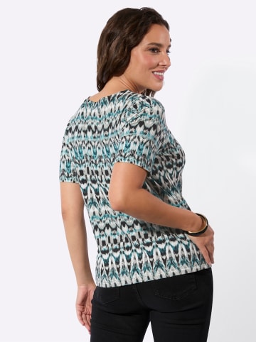 WITT WEIDEN Kurzarmshirt in mint-salbei-bedruckt