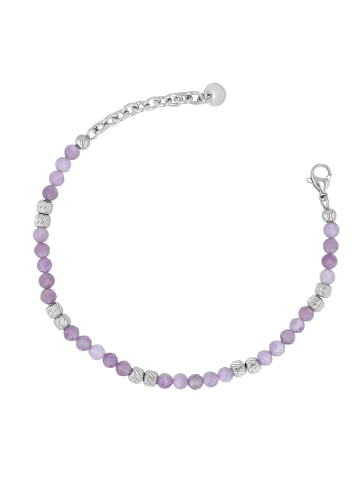 Adeliás Damen Armband aus Edelstahl 17 cm in silber