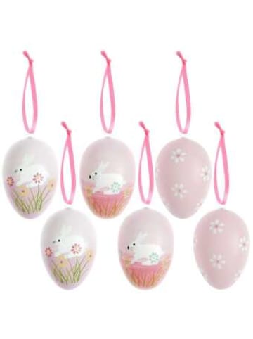 Rico Design Nonbook - Eier Set, Rosa, 6 Stück