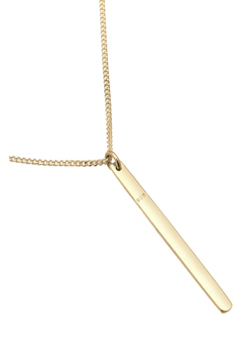 Elli Halskette 925 Sterling Silber Dreieck, Geo, Rechteck in Gold