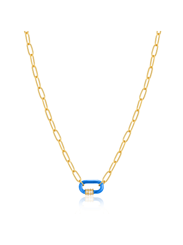 Ania Haie Kette Neon Blue Carabiner in blau