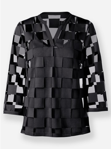 Heine Bluse in schwarz-kariert