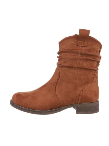 Ital-Design Stiefelette in Camel