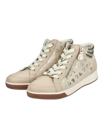 ara Sneaker in Beige/Gold