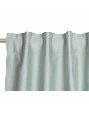 Schöner Wohnen Kollektion Blickdichter Schlaufenvorhang SOFT 1 in Lindgrün