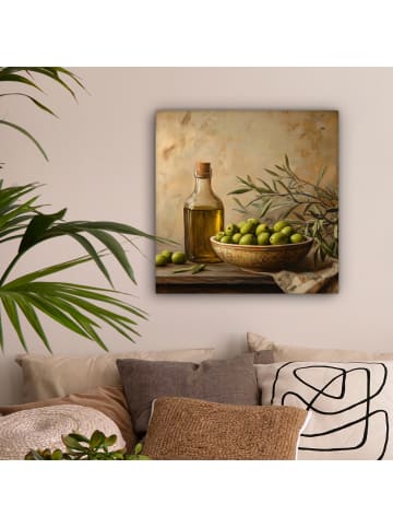 MuchoWow Leinwand Bilder Olivgrün