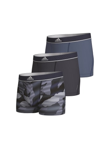 Adidas Sportswear Retro Short / Pant Active Micro Flex Eco in Grau / Schwarz / Blau