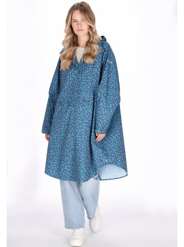 Schmuddelwedda Women Coat in dark aqua navy leo