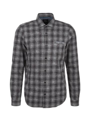 S.OLIVER RED LABEL Langarmhemd in Schwarz