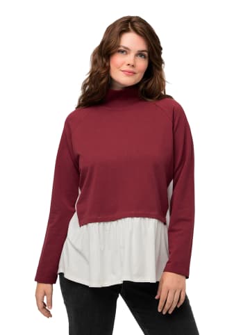 Ulla Popken Sweatshirt in beere