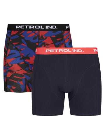 Petrol Industries 2er-Pack Boxershorts Coral in Blau