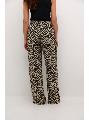 Kaffe Hose KAmilia Relaxed fit in Chinchilla/Black Animal Print
