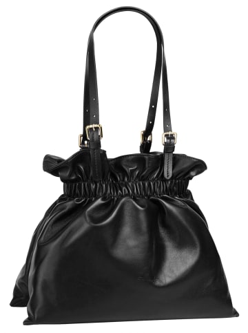Samantha Look Shopper echt Leder in schwarz