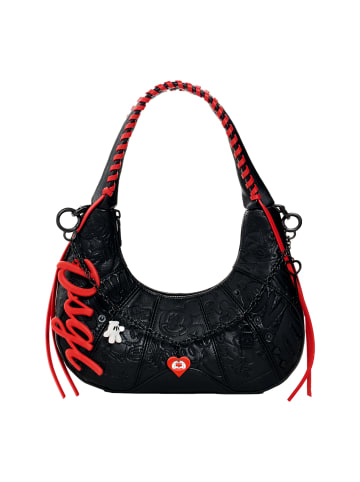 Desigual Umhängetasche 'Mickey Tiwi' in schwarz
