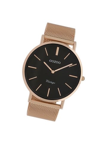 Oozoo Analog-Armbanduhr Oozoo Vintage Series rosegold groß (ca. 44mm)