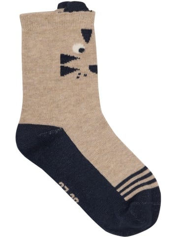 Minymo Kinder Socken "Socks with 3D Effect (2-Pack)" in Blau