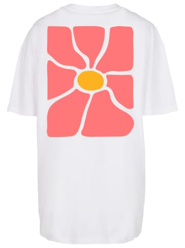Merchcode Merchcode Ladies Flower Art Tee in white