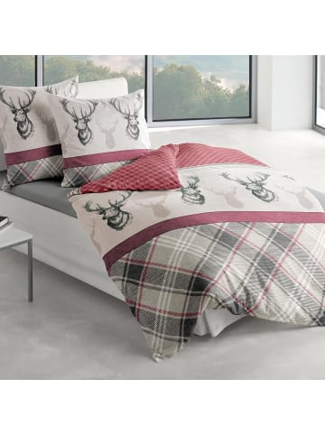 Traumschlaf Bettwäsche Hirsche in rot