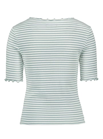 Zero  Halbarm-Shirt mit Raffung in Blue/Cream