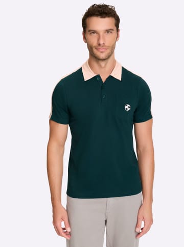 WITT WEIDEN Kurzarmshirt in petrol-sand