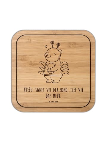 Mr. & Mrs. Panda kork untersetzer Krebs Astrologie mit Spruch in Transparent