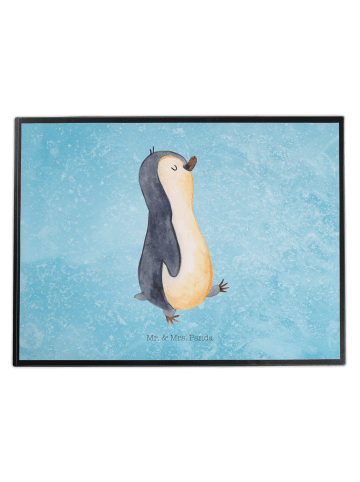 Mr. & Mrs. Panda Schreibunterlage Pinguin mHerzieren ohne Spruch in Eisblau