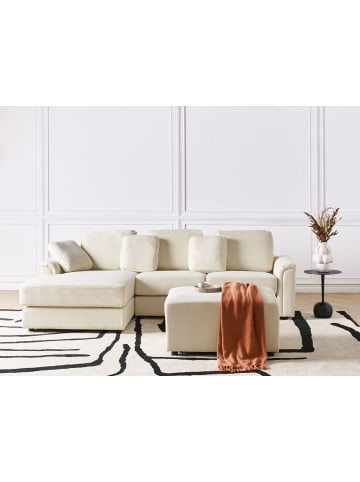 Beliani 2-tlg 4-Sitzer Sofa KOHLO in Beige/Schwarz