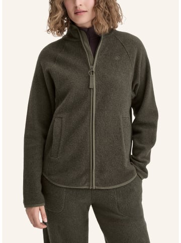 Hessnatur Fleece Jacke in tannengrün