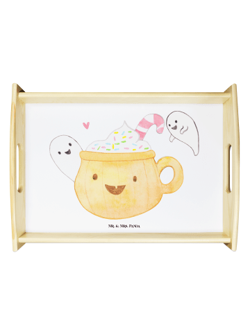 Mr. & Mrs. Panda Deko Tablett Kaffee Gespenst ohne Spruch in Weiß