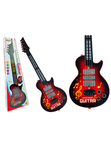Wisam E-Gitarre Star Strings Farbige Dioden Rot
