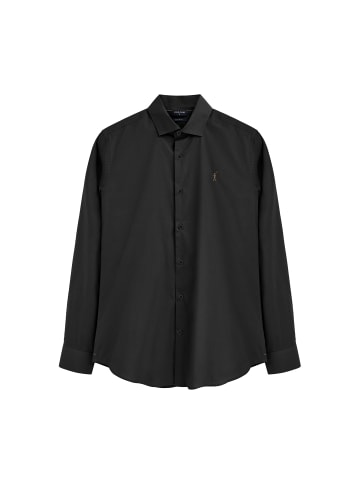 Polo Club Hemd MAN RIGBY GO POPLIN SLIM IO LONG SLEEVE SLIM FIT in Schwarz