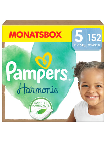 Pampers Monatsbox Klettwindeln, "Harmonie", Größe 5, 152 Stück, 11kg - 16kg