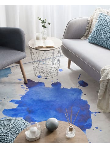 Beliani Kurzflor ODALAR in Blau/Grau - (W) 160 x (H) 1 x (L) 230 cm